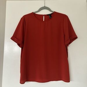 Elegant Burnt Orange Women's Top